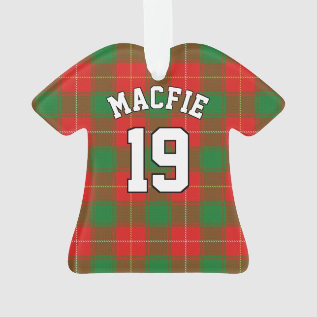 Ornamento Clan MacFie Tartan Christmas Jersey (Verso)