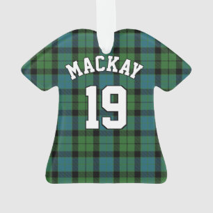 Ornamento Clan MacKay Antigo Tartan Natal Jersey