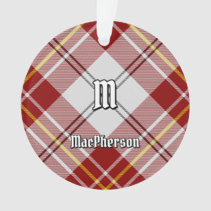 Ornamento Clan MacPherson Red Dress Tartan Ornament