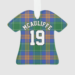 Ornamento Clan McAuliffe MacAuliffe Tartan Christmas Jersey