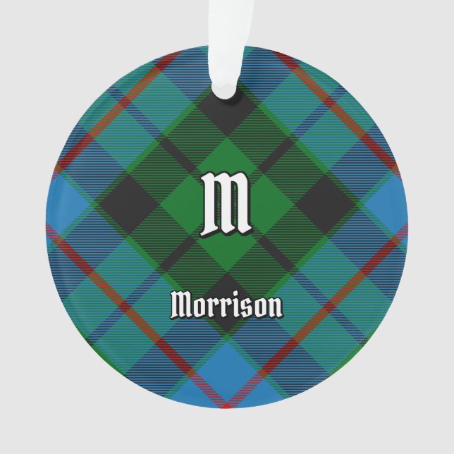 Ornamento Clan Morrison Caçando Ornament Tartan (Frente)