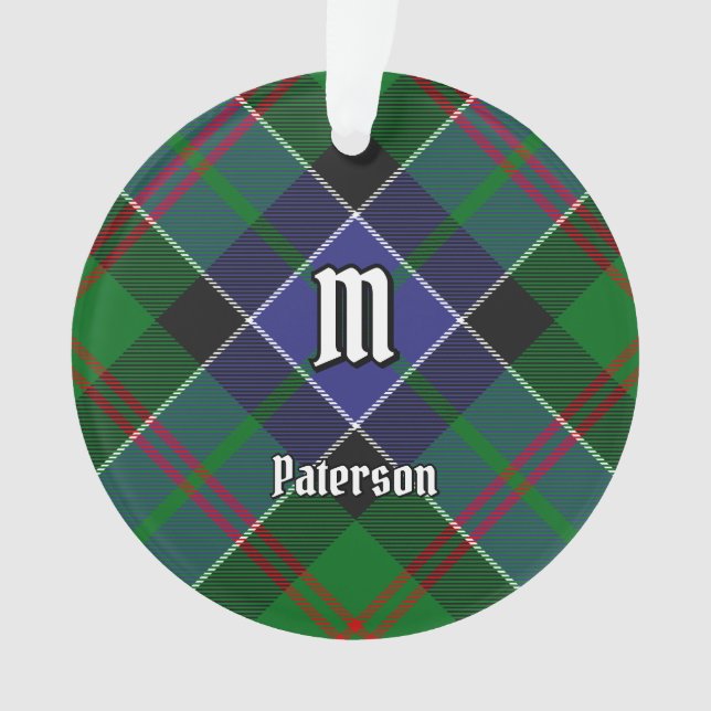 Ornamento Clan Paterson Tartan (Frente)