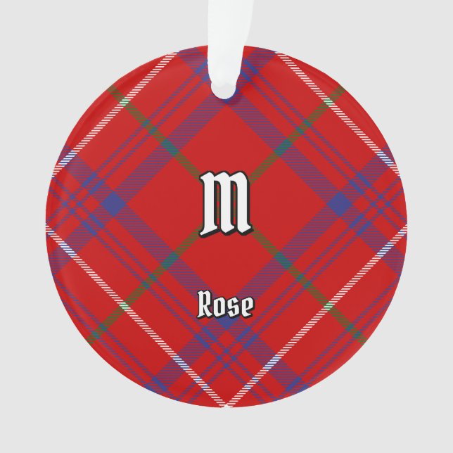 Ornamento Clan Rosa Tartan (Frente)