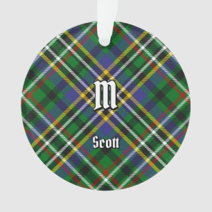 Ornamento Clan Scott Green Tartan Ornament