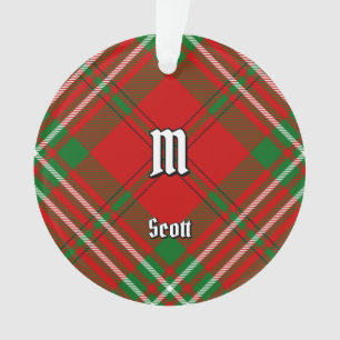 Ornamento Clan Scott Red Tartan Ornament
