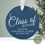 Ornamento Classe com Ano e Segundo grau Personalizados<br><div class="desc">Uma reunião perfeita ou recordação de graduação para você e todos os seus colegas de classe.</div>