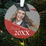 Ornamento Classe De Graduação De | Foto<br><div class="desc">O presente de ornamento de manutenção da graduação,  para comemorar a conquista dos formandos! Apresentando uma foto,  o nome e a classe do 'ano'.Fácil de personalizar e disponível em outras cores,  todos os tipos de letra podem ser alterados clicando no link personalizar depois de personalizar.</div>