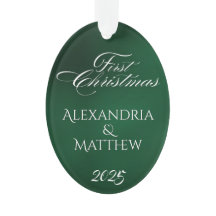 Clássico Emerald Green Casais Primeiro Natal