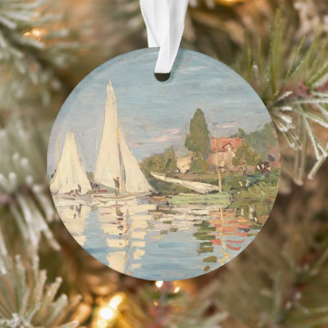 Ornamento Claude Monet | Regatta at Argenteuil, c.1872 (Árvore)