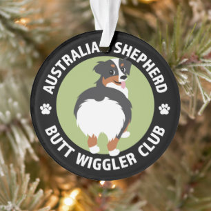 Ornamento Clube de Wiggler de Bumbum Shepherd Australiano (T
