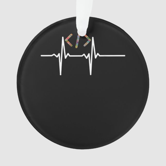 Ornamento Coders Funny | Codificação do programa de software (Frente)