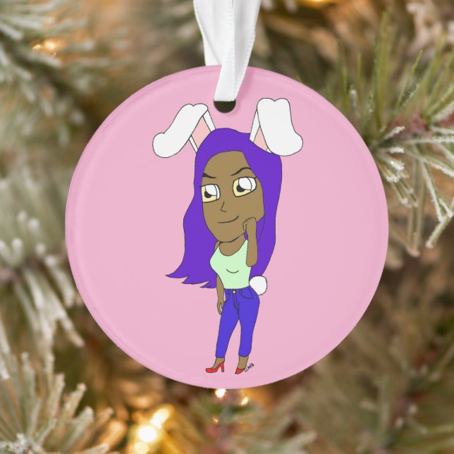 Ornamento Coelhinha Chibi (Árvore)