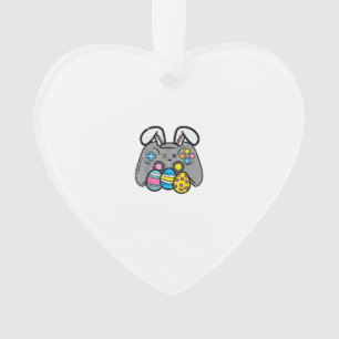 Ornamento Coelho de Ovos de Jogos de Vídeo de Páscoa Gamer R