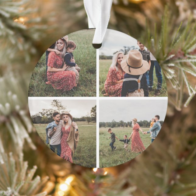 Ornamento Colagem de Fotografias Moderna Minimalista 4 (Árvore)