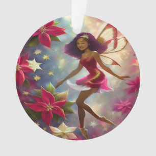 Ornamento Coleção Christmas Fairy Tom de Bege Natural Cabelo