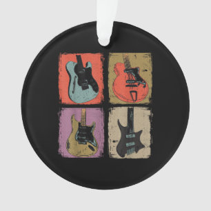 Ornamento Coleção de Guitarra Elétrica Banda Guitarrista Vin