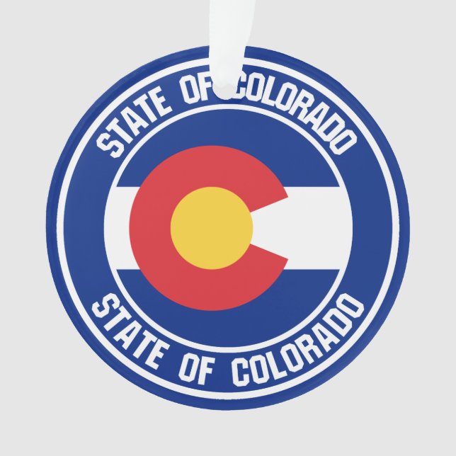Ornamento Colorado Round Emblem (Frente)