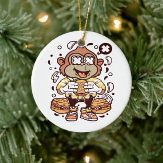 Ornamento Colorido de Macacos | Home Décoration