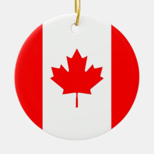 Ornamento com a bandeira de Canadá