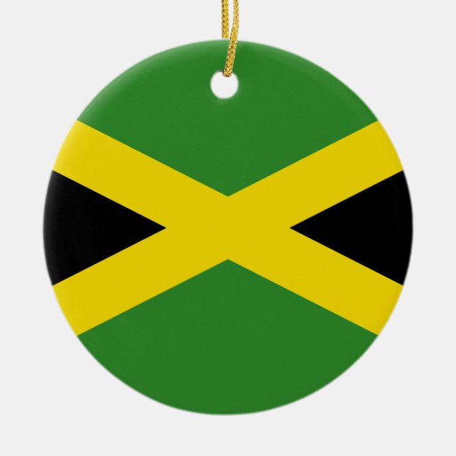 Ornamento com bandeira da Jamaica (Frente)