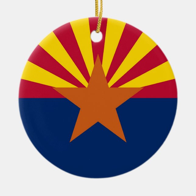 Ornamento com bandeira de Arizona (Frente)