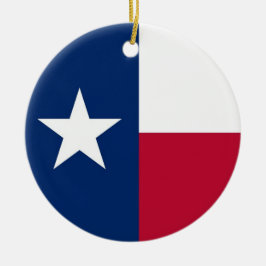 Ornamento com bandeira do Texas