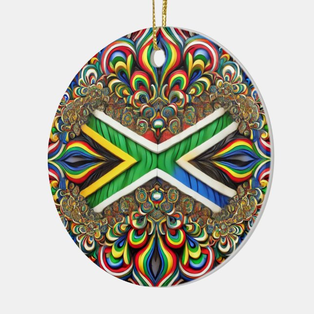 Ornamento com Design de cores sul-africanas (Esquerda)