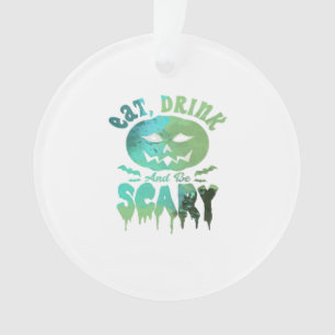 Ornamento Coma, Beba E Seja Assustador Luz de Halloween