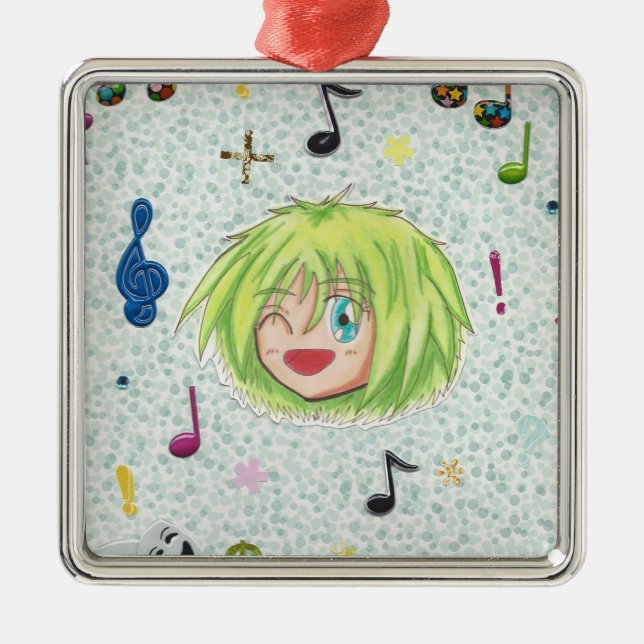 Ornamento cómico de Kawaii Chibi Izumi (Frente)