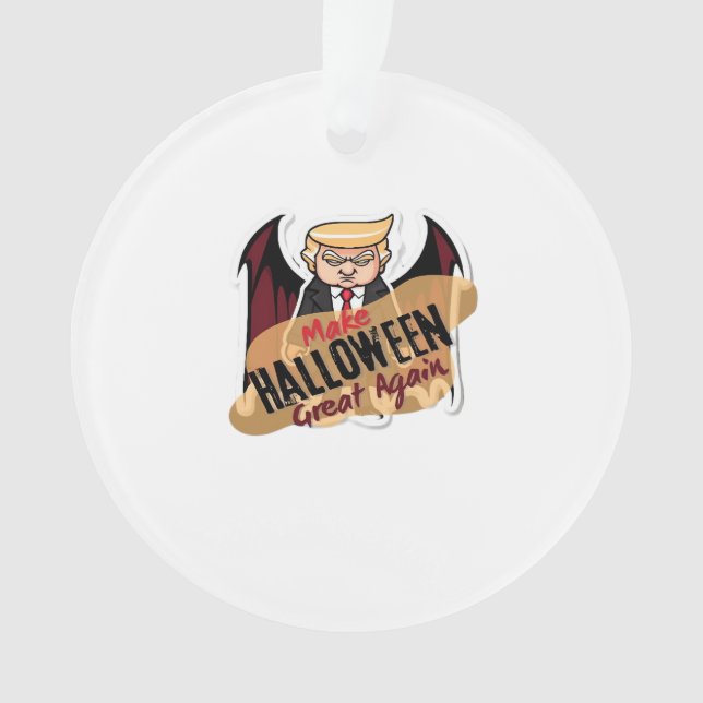 Ornamento Como Vampiro - Faça Excelente De Halloween De Novo (Frente)