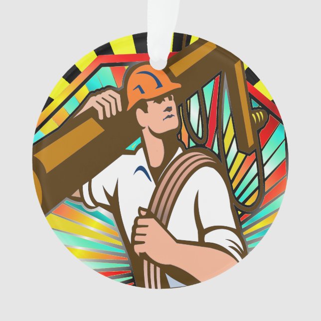 Ornamento Companhia Elétrica Lineman - Apreciação (Frente)