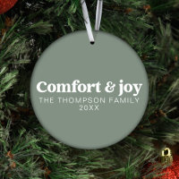 Conforto e alegria Moderno Natal Verde Mínimo