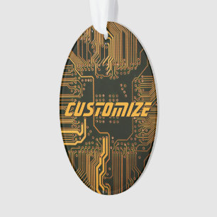 Ornamento Conselho de Circuito Laranja de PCBs Personalizado