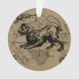 Ornamento Constelação Hevelius de Leo 1690 July23 - 22 de