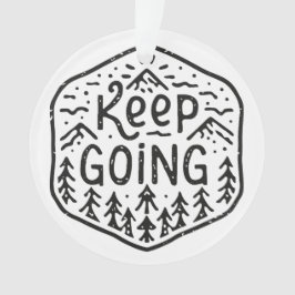 Ornamento Continue desistindo das montanhas