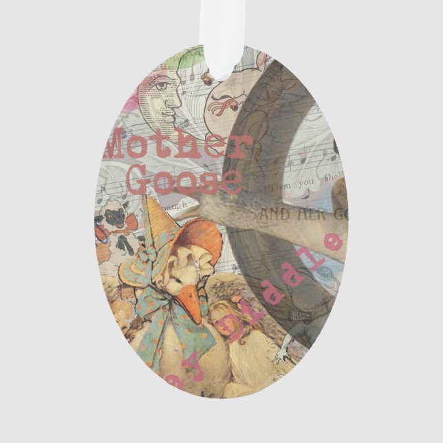 Ornamento Conto de Fadas Rima da Mamãe Gansa (Verso)
