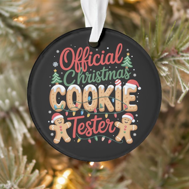 Ornamento Cookie Oficial Tripulante de Natal Fazendo Xmas (Árvore)