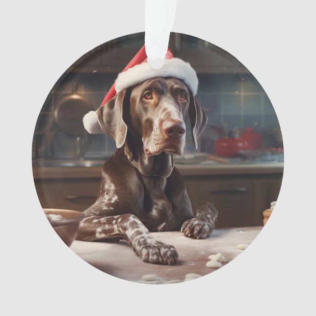 Ornamento Cookies de Natal com Ponteiro de Baixo Alemão (Frente)