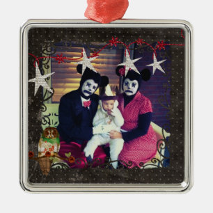 Ornamento cor-de-rosa da foto da noite estrelado