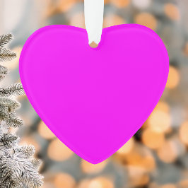 Ornamento Cor Sólida Fuchsia | Elegante Clássico
