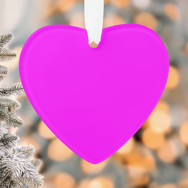 Ornamento Cor Sólida Fuchsia | Elegante Clássico (Criador carregado)