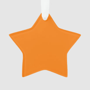 Ornamento Cor Sólida Laranja de Segurança