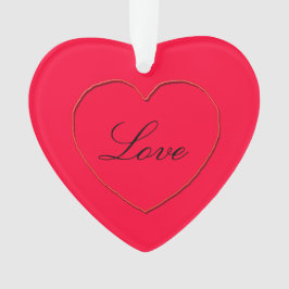 Ornamento - Coração com Nomes
