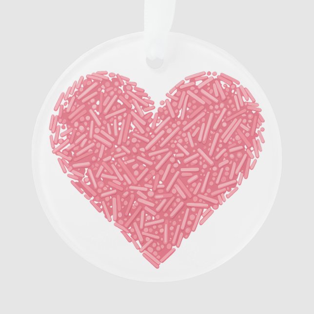 Ornamento Coração Grito Sprinkle | Baby Sprinkle (Frente)