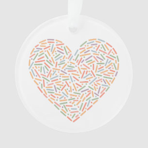 Ornamento Coração Grito Sprinkle Baby Sprinkle