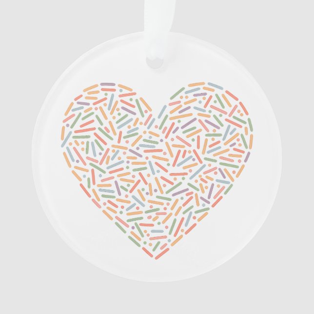 Ornamento Coração Grito Sprinkle | Baby Sprinkle (Frente)