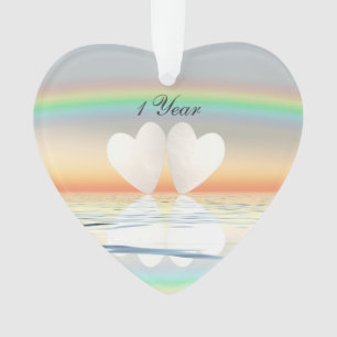 Ornamento Corações de Papel de Aniversário de 1rua