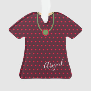 Ornamento Corações Pontilhados Bonitos Vestidos de Arte Folc