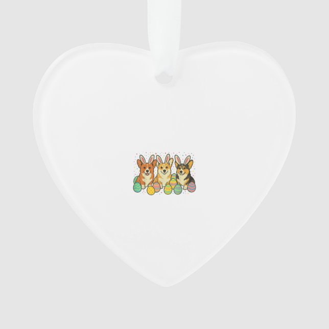 Ornamento Corgi Easter T-Shirt_1 (Frente)