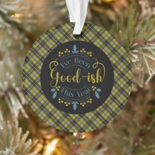 Ornamento Cornish Original Tartan Escocês Natal